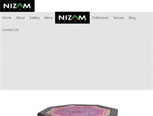 Tablet Screenshot of nizamevents.com